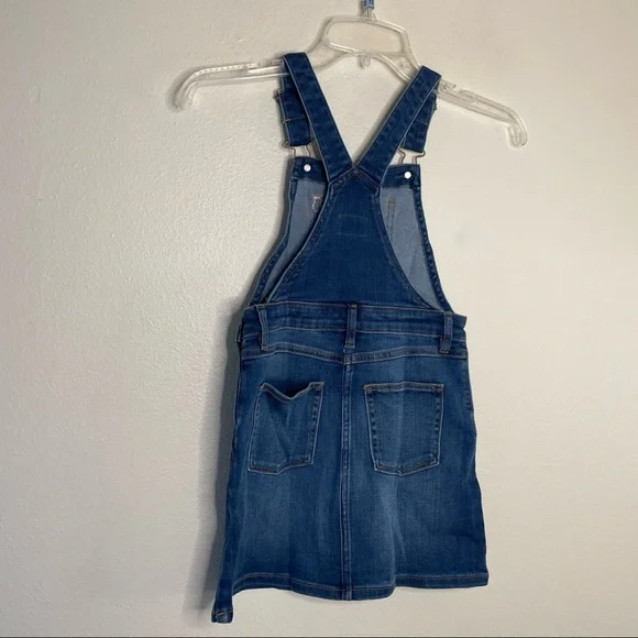 Crewcuts girls overall dress denim heart embroidered - Picture 4 of 8